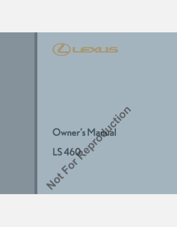 lexus ls 460 2011-2012 owners manual